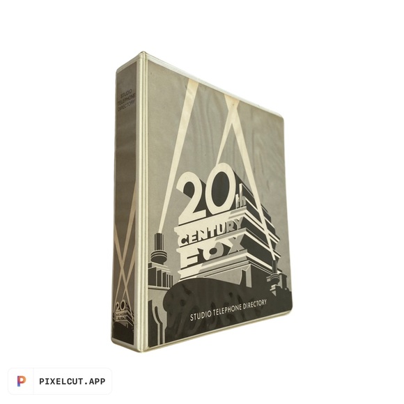 Vintage1990s 20th Century FOX 3-ring studio telephone directory notebook binder. - Picture 2 of 4